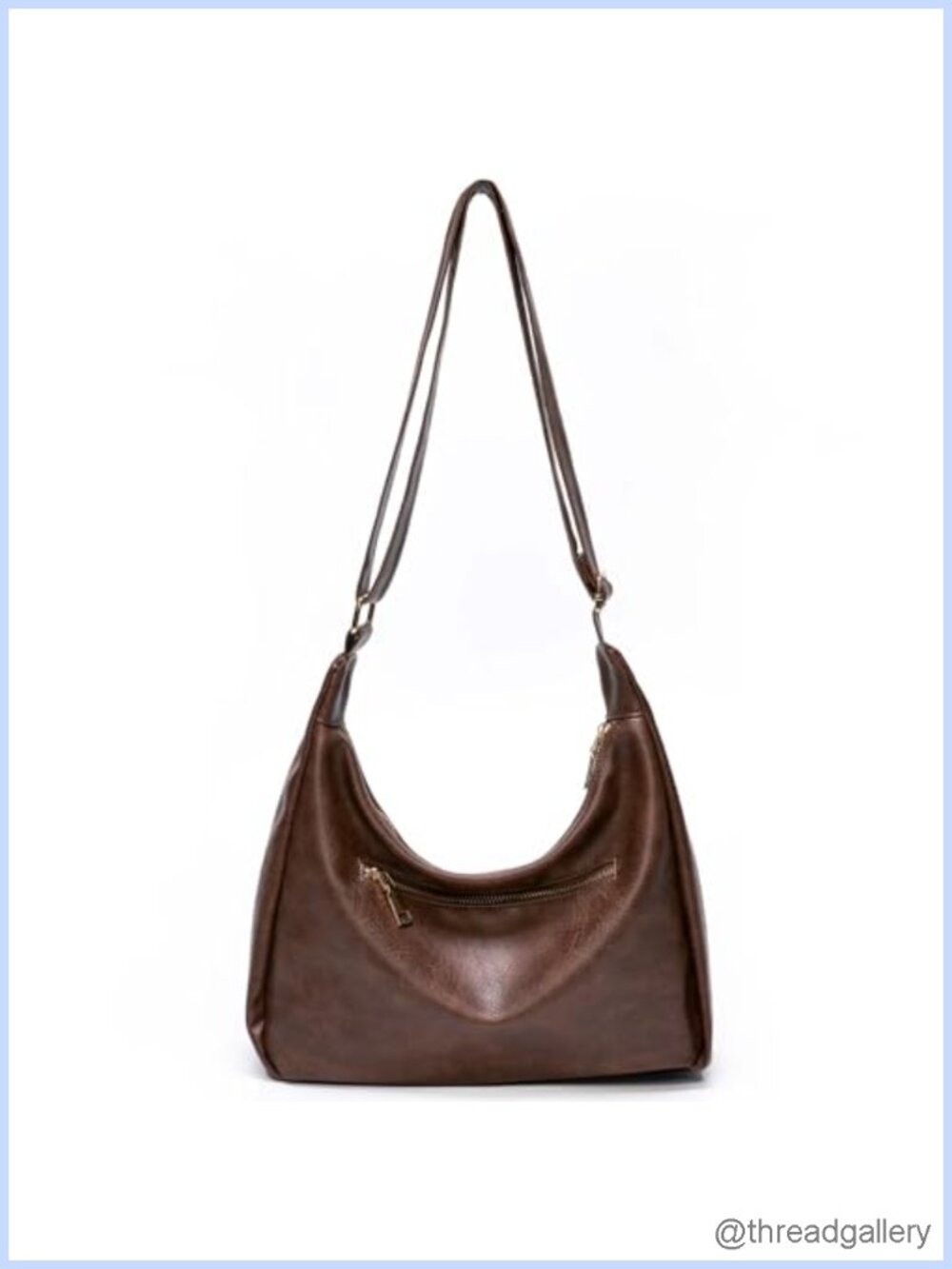 Soft Vegan PU Leather Slouchy Shoulder Bag Everyday Purse